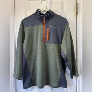 Columbia Men's Green/Grey Pullover Size Medium